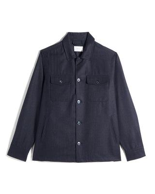 Eton Wool Structure Four Pocket Overshirt 2137