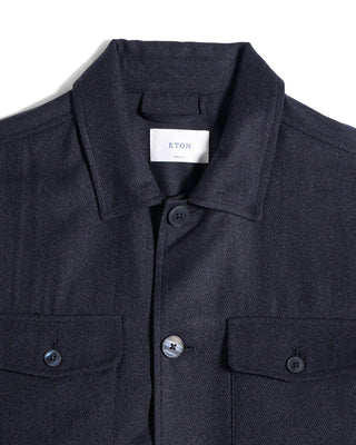 Eton Wool Structure Four Pocket Overshirt 2138