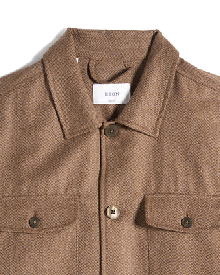 Eton Wool Structure Four Pocket Overshirt 2119