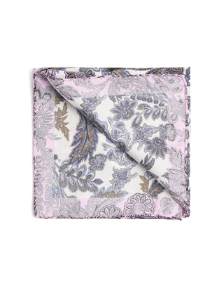 Eton Paisley Silk Pocket Square 7058