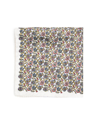Eton Floral Silk Twill Pocket Square 7069