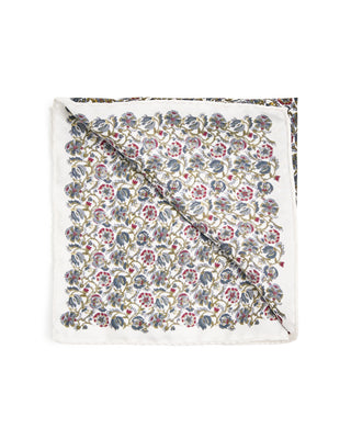 Eton Floral Silk Twill Pocket Square 7071