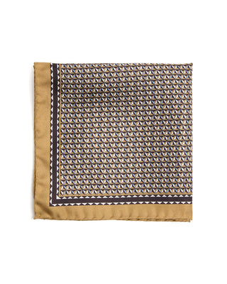 Eton Geometric Silk Pocket Square 7041