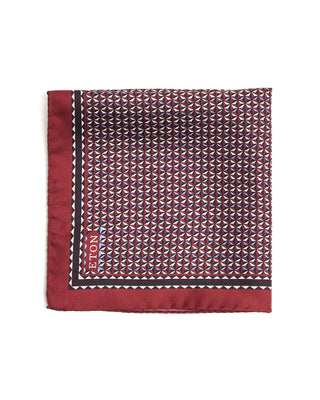Eton Geometric Silk Pocket Square 7063
