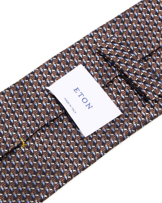 Eton Geometric Silk Tie 7099