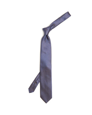Eton Geometric Jacquard Silk Tie 7082