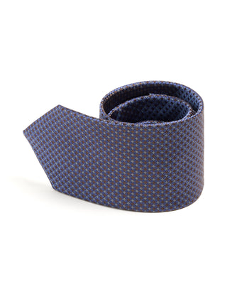 Eton Geometric Jacquard Silk Tie 7094