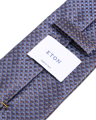 Eton Geometric Jacquard Silk Tie 7095