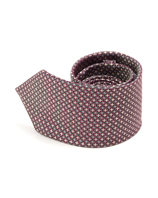 Eton Geometric Woven Silk Tie 7102