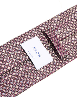 Eton Geometric Woven Silk Tie 7103