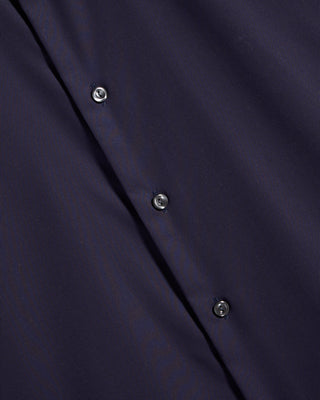 Eton Semi Solid Twill Slim Shirt in Navy, view 2