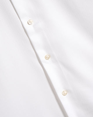 Eton Herringbone Signature Twill Slim Shirt in White, view 3