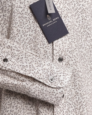 Modern Fit Mini Floral Print Jersey Stretch Shirt