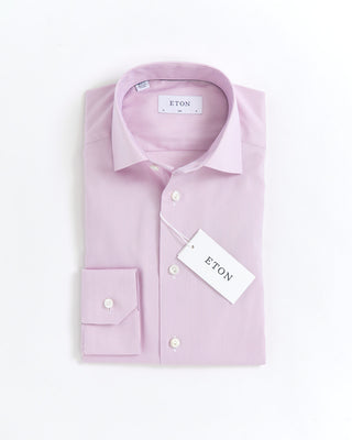Eton Pink Fine Pique Slim Shirt 