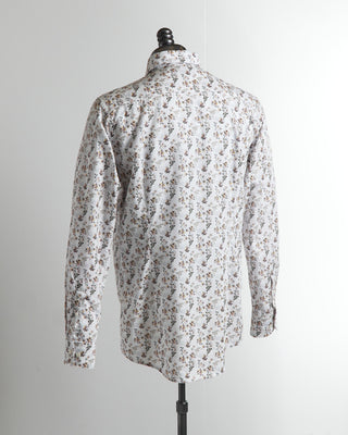 Eton Floral Print Contemporary Cotton Shirt