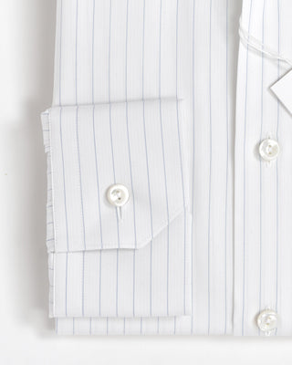 Eton White Fine Stripe Contemporary Shirt