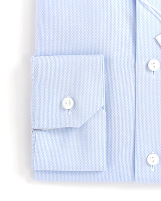 Eton Blue Fine Pique Contemporary Shirt 