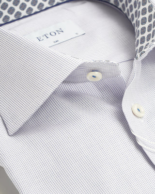 Eton Mauve Cotton-Tencel Slim Shirt