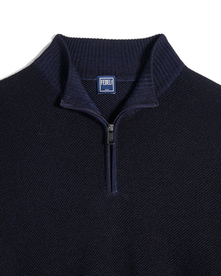 Fedeli Favonio Merino Half Zip Sweater 2261