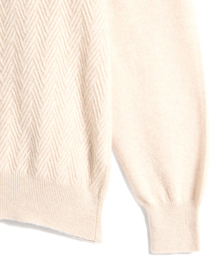 Fedeli Arrow Herringbone Half Zip Sweater 2240