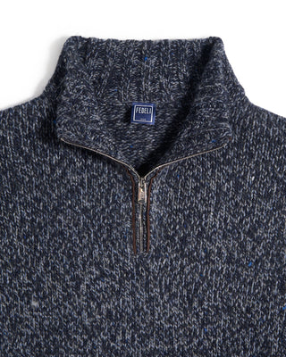 Fedeli Cork Aran Half Zip Sweater 2187