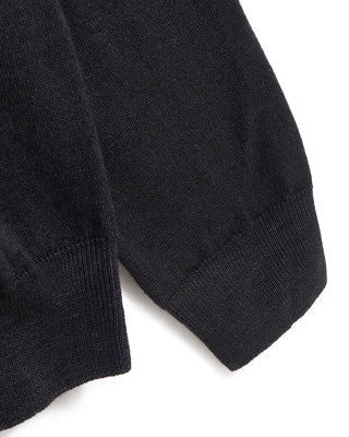 Ferrante Frosted Extrafine Merino Wool 12 Gauge Quarter Zip Sweater 725