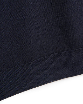 Ferrante Frosted Extrafine Merino Wool 12 Gauge Quarter Zip Sweater 742