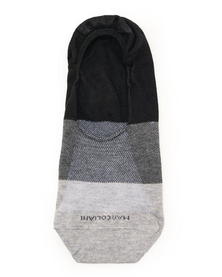 Marcoliani Pima Cotton Invisible Touch Color Blocking Black / Flannel 1 7975