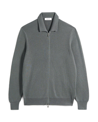 Gran Sasso Milanese Stitch Sweater Jacket 6008