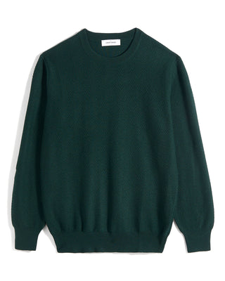 Gran Sasso Herringbone Crewneck Sweater 1227