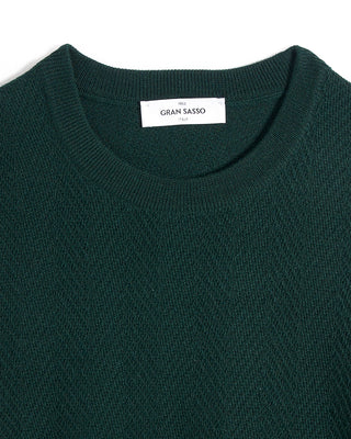 Gran Sasso Herringbone Crewneck Sweater 1228
