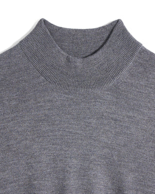 Gran Sasso Wool Mock Neck Sweater 1343