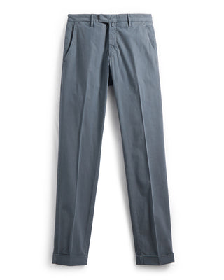 Briglia 1949 Soft Touch Lyocell Cotton Stretch Pants Blue / Grey 10 8627