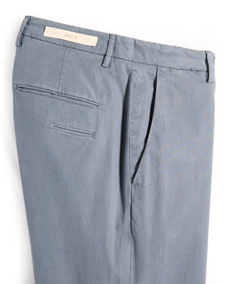 Briglia 1949 Soft Touch Lyocell Cotton Stretch Pants Blue / Grey 17 9335