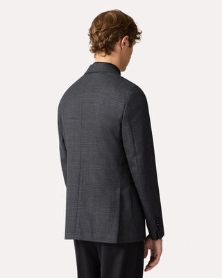 Lardini Tonal Check Iconic Fit Soft Stretch Sport Jacket Navy / Blue / Grey 5