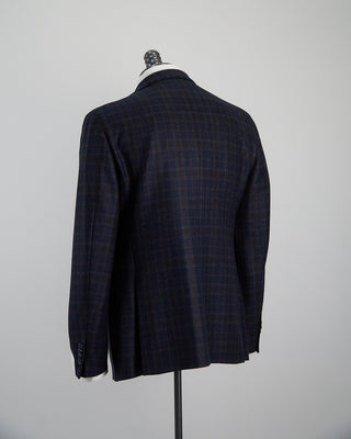 Luigi Bianchi Mantova Wool Check Sport Jacket Navy / Blue / Grey  9