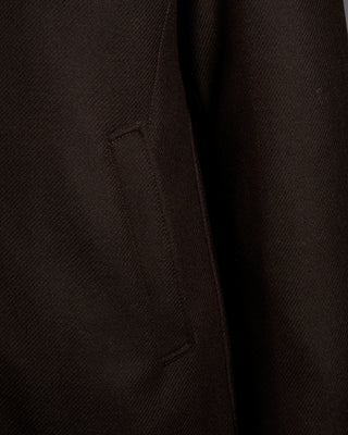 Herno Wool Carcoat With Faux Fur Collar 3375