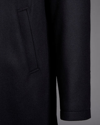 Herno Wool Carcoat with Faux Fur Collar 3396