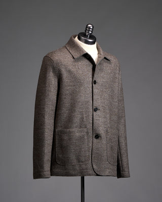 Harris Wharf London Jacquard Utility Jacket 3515
