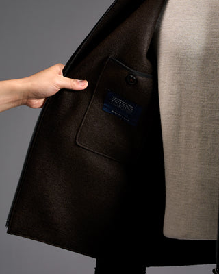 Harris Wharf London Pressed Wool Boucle Golf Jacket 3556