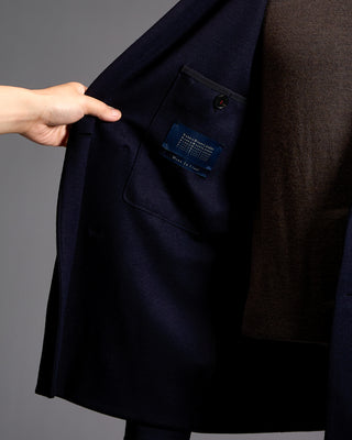 Superfine Merino Peak Lapel Blazer