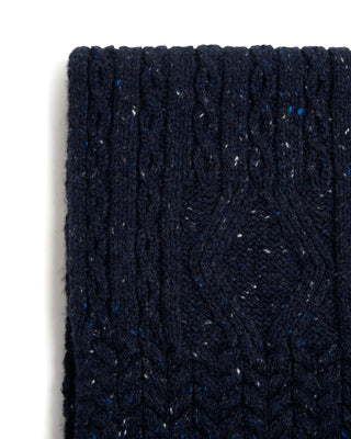 Merino Cashmere Cable Knit Scarf