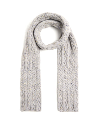 Inis Meain Merino Cashmere Cable Knit Scarf 2821