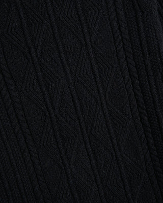 Inis Meain Aran Cable Knit Mock Neck Sweater 2389