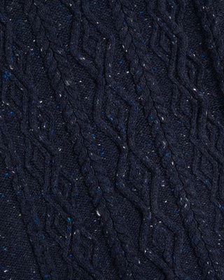 Inis Meain Aran Cable Knit Merino Cashmere Crewneck 2424
