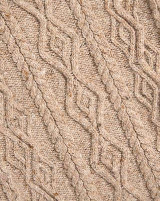 Inis Meain Aran Cable Knit Merino Cashmere Crewneck 2415