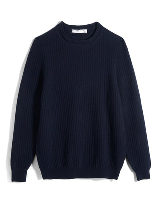 Inis Meain Moss Rib Chevron Mockneck Sweater 2396