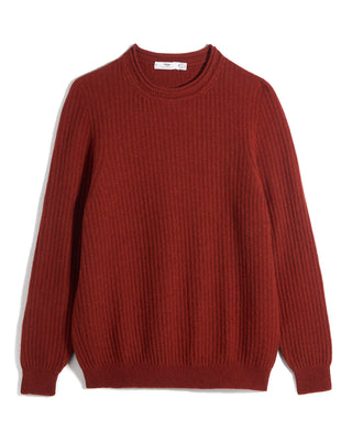 Inis Meain Moss Rib Chevron Mockneck Sweater 2404