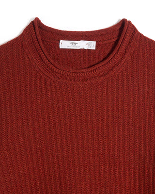 Inis Meain Moss Rib Chevron Mockneck Sweater 2405