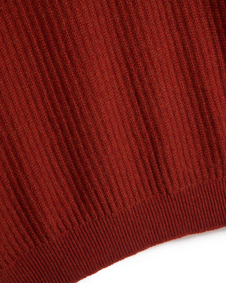 Inis Meain Moss Rib Chevron Mockneck Sweater 2407